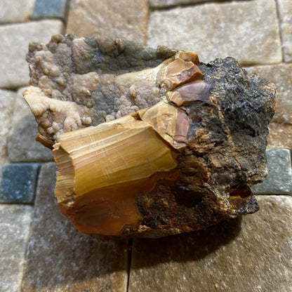 SILACEOUS SINTER [GEYSERITE] : PLUMLEY MINE, LUSTLEIGH, DEVON, ENGLAND  64g MF5463