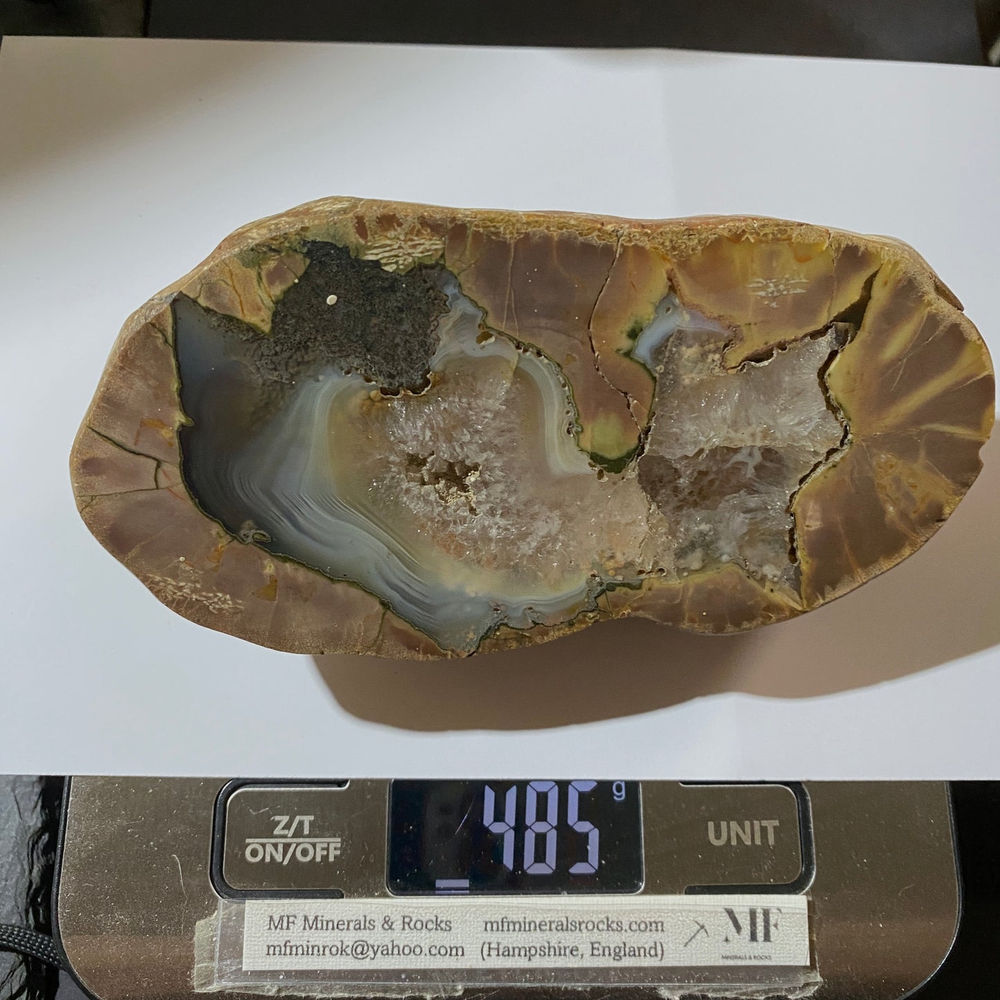 AGATE-CHALCEDONY QUARTZ - CARRIZALILLO, LUNA COUNTY, NEW MEXICO, U.S.A. 485g MF924