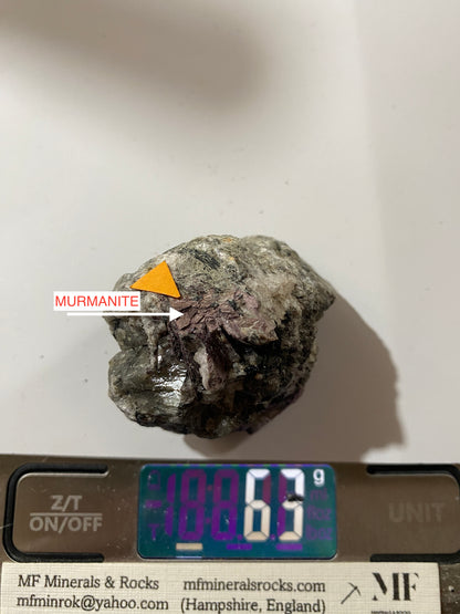 MURMANITE [ETC] : SELSURT MOUTAIN, KOLA PENINSUAL, RUSSIA 63g MF4824