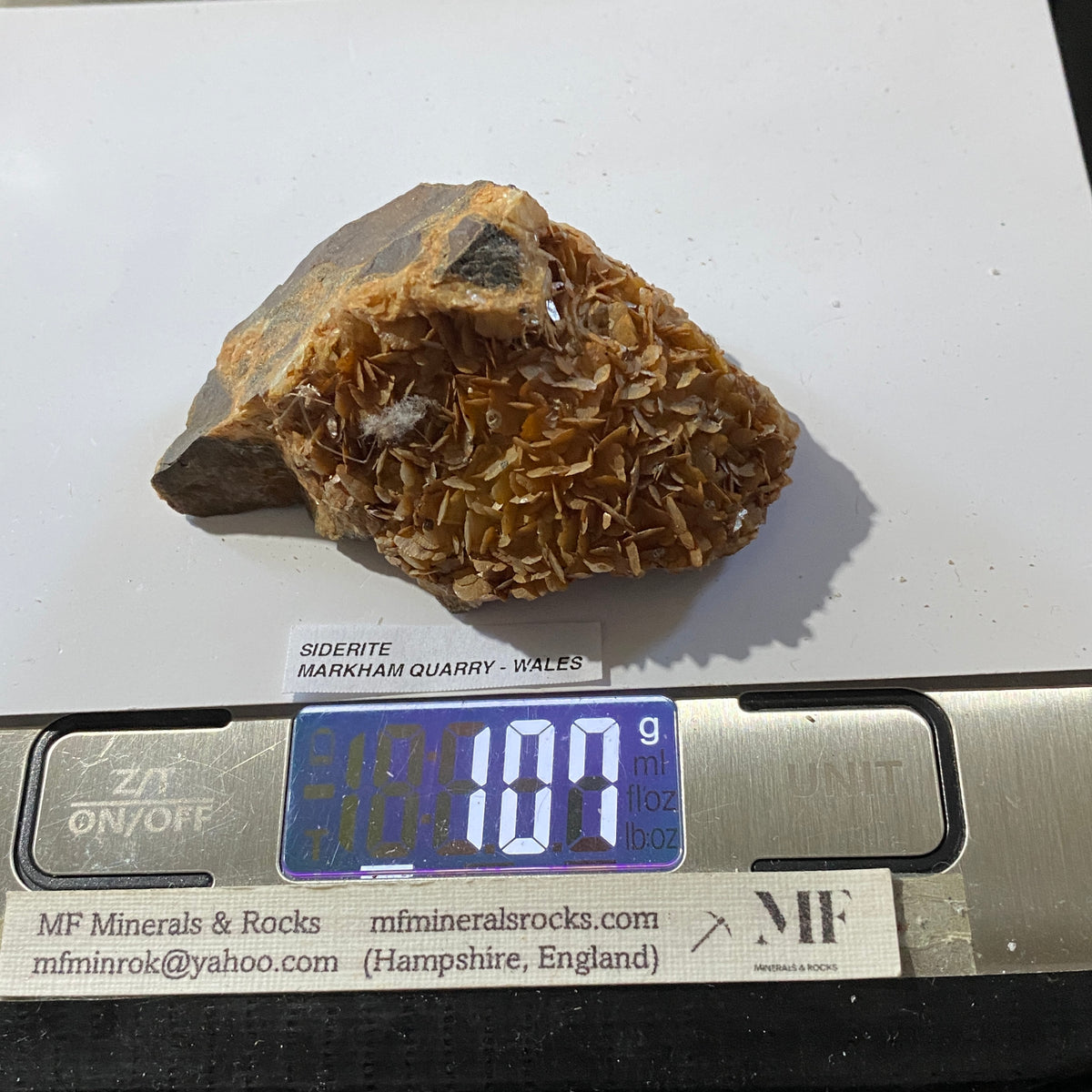 SIDERITE : MARKHAM QUARRY, SOUTH WALES  107g. MF5464