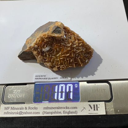 SIDERITE : MARKHAM QUARRY, SOUTH WALES  107g. MF5464