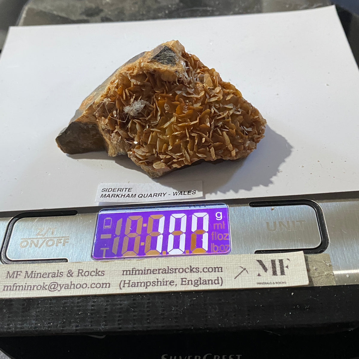 SIDERITE : MARKHAM QUARRY, SOUTH WALES  107g. MF5464