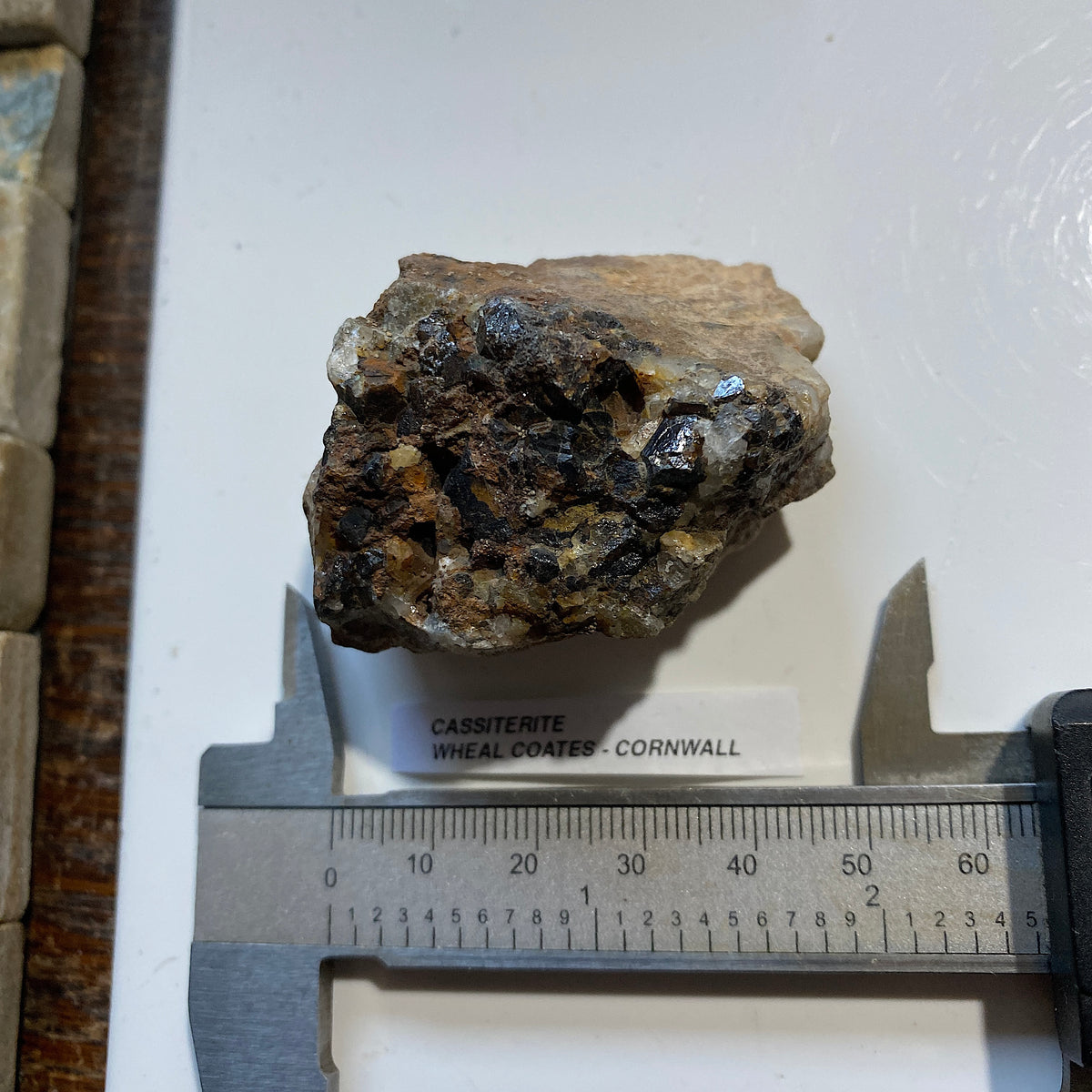 CASSITERITE : WHEAL COATES, ST AGNES, CORNWALL, ENGLAND. 74g. MF5465
