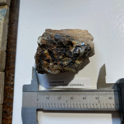 CASSITERITE : WHEAL COATES, ST AGNES, CORNWALL, ENGLAND. 74g. MF5465