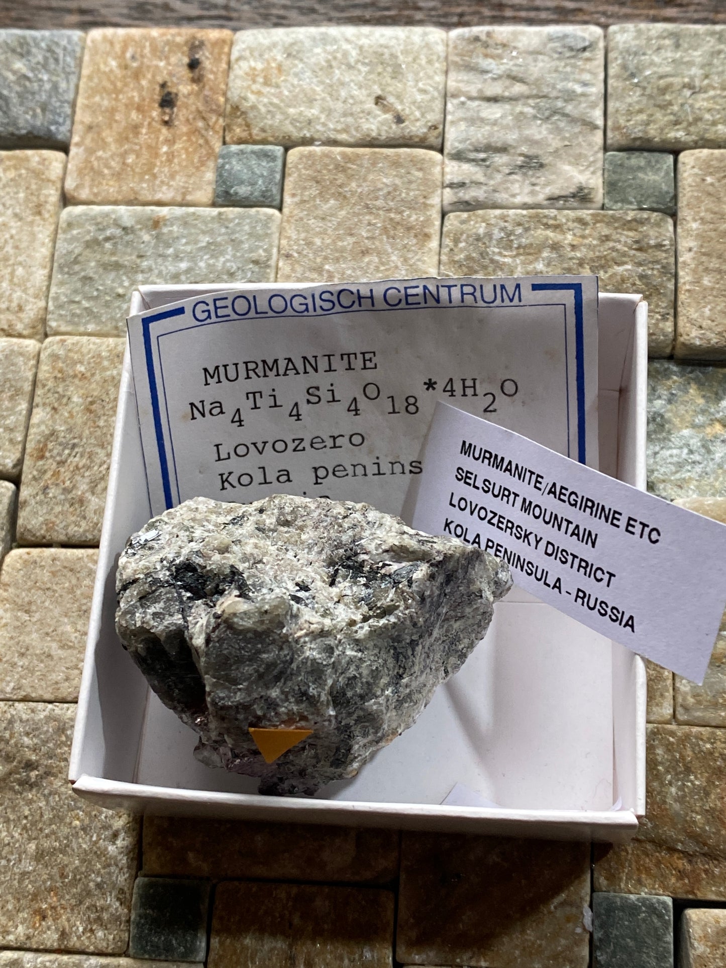 MURMANITE [ETC] : SELSURT MOUTAIN, KOLA PENINSUAL, RUSSIA 63g MF4824