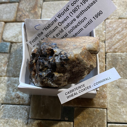 CASSITERITE : WHEAL COATES, ST AGNES, CORNWALL, ENGLAND. 74g. MF5465