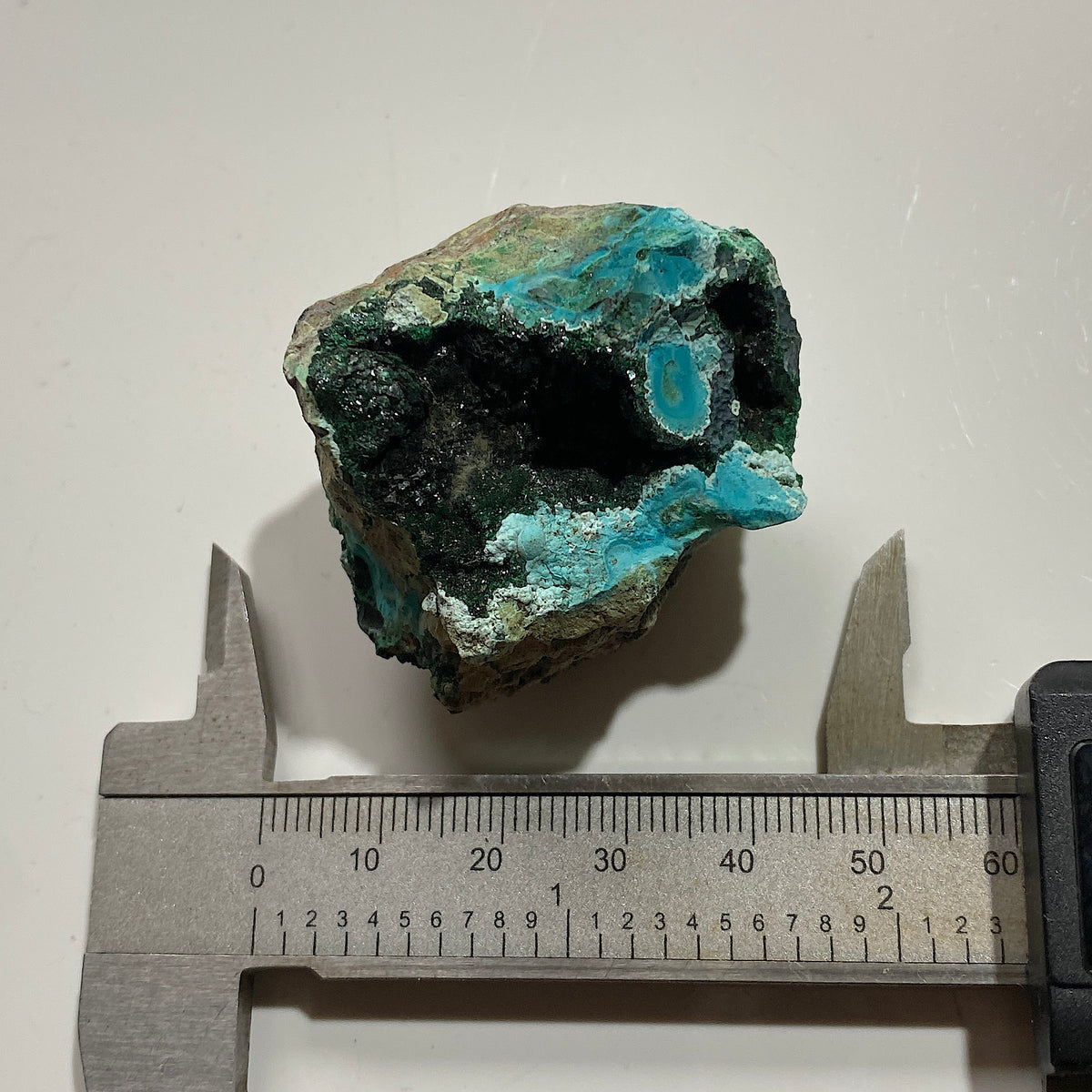 CHRYSOCOLLA/MALACHITE : SAMBA MINE, KASOMPE, COPPER BELT, ZAMBIA 32g MF5468