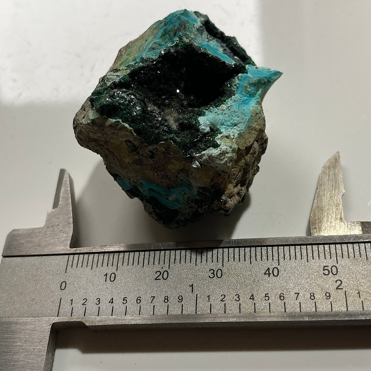 CHRYSOCOLLA/MALACHITE : SAMBA MINE, KASOMPE, COPPER BELT, ZAMBIA 32g MF5468