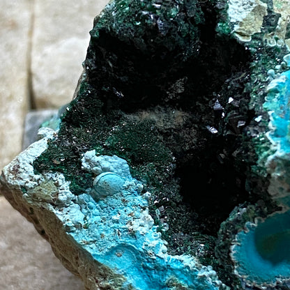 CHRYSOCOLLA/MALACHITE : SAMBA MINE, KASOMPE, COPPER BELT, ZAMBIA 32g MF5468