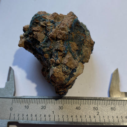 AZURITE WITH MALACHITE - TSUMEB MINE, OSHIKOTO, NAMIBIA, AFRICA 87g MF916