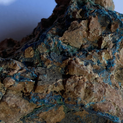 AZURITE WITH MALACHITE - TSUMEB MINE, OSHIKOTO, NAMIBIA, AFRICA 87g MF916