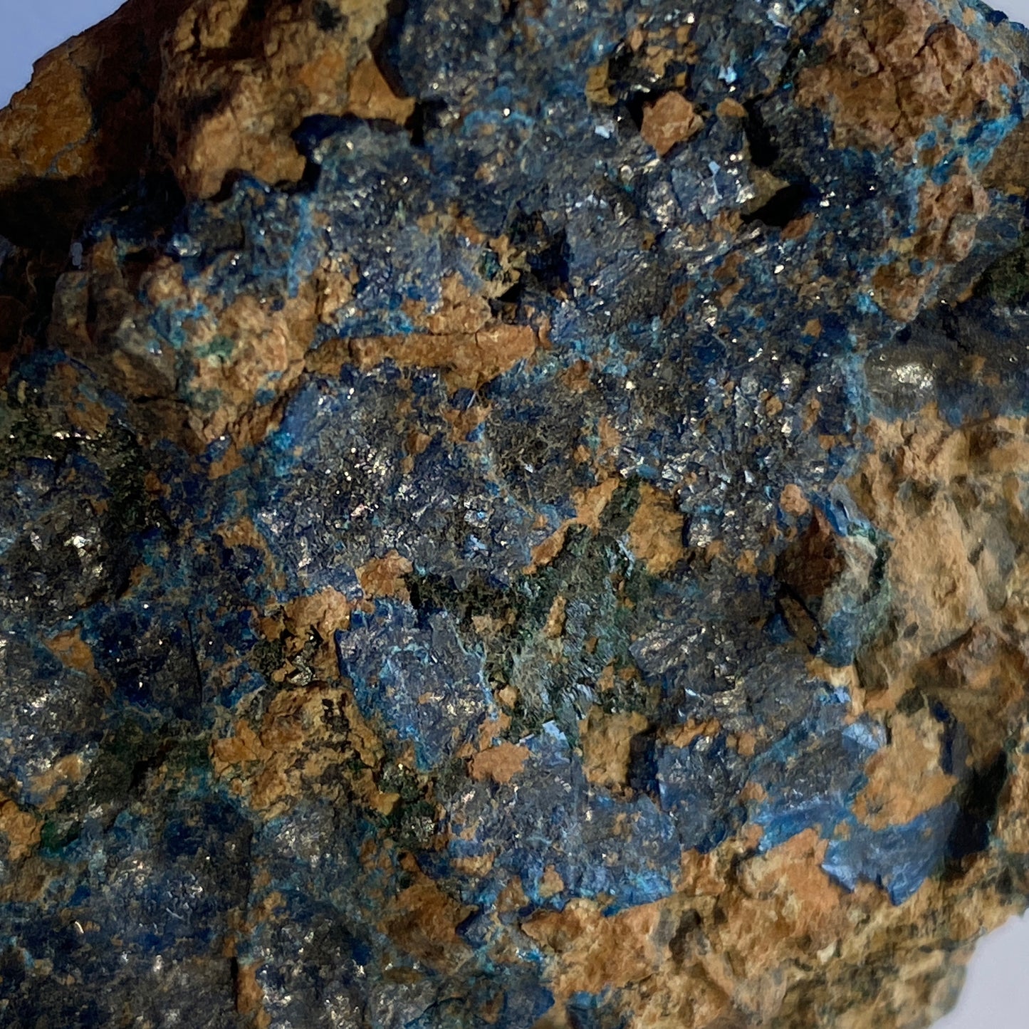 AZURITE WITH MALACHITE - TSUMEB MINE, OSHIKOTO, NAMIBIA, AFRICA 87g MF916