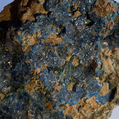 AZURITE WITH MALACHITE - TSUMEB MINE, OSHIKOTO, NAMIBIA, AFRICA 87g MF916