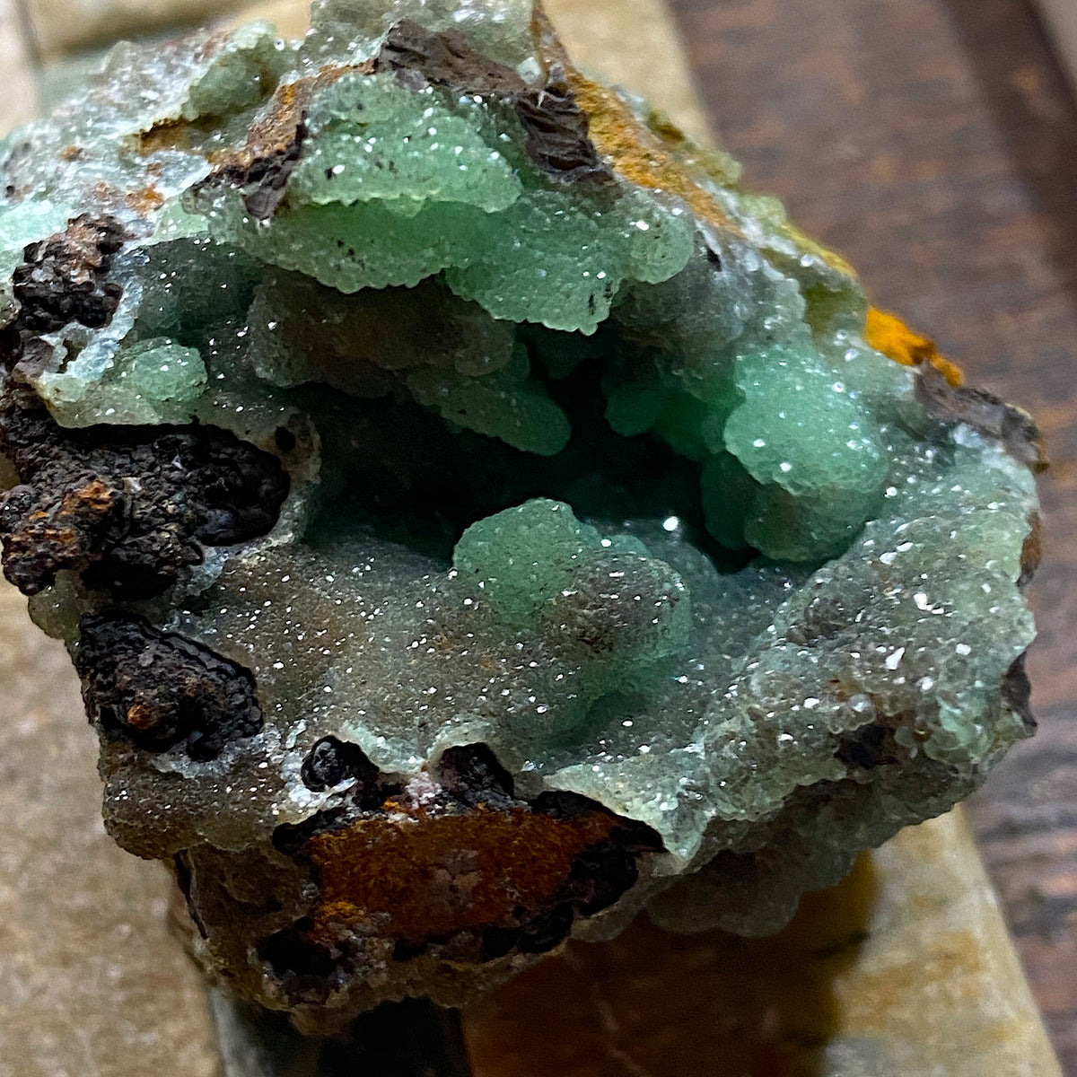 SMITHSONITE : TSUMEB MINE, OSHIKOTO, NAMIBIA. 87g MF5469