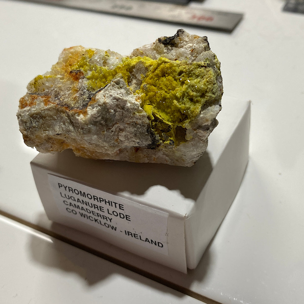 PYROMORPHITE : LUGANURE LODE, CAMADERRY, CO WICKLOW, IRELAND. 69g MF5470