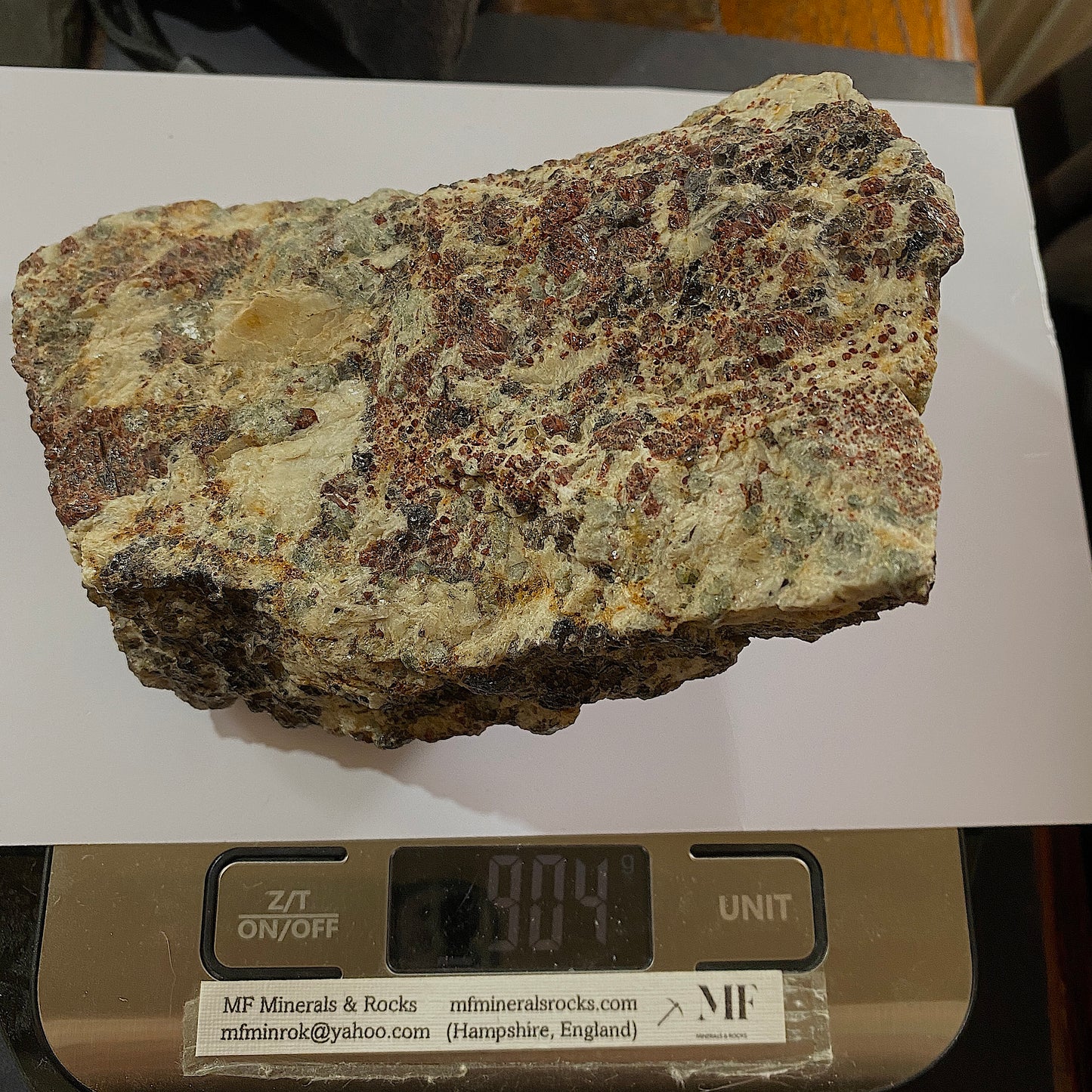 GROSSULAR [HESSONITE] GARNET ETC - POLLUX, ZERMATT, VALAIS, SWITZERLAND 904g MF993