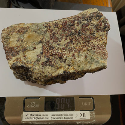 GROSSULAR [HESSONITE] GARNET ETC - POLLUX, ZERMATT, VALAIS, SWITZERLAND 904g MF993