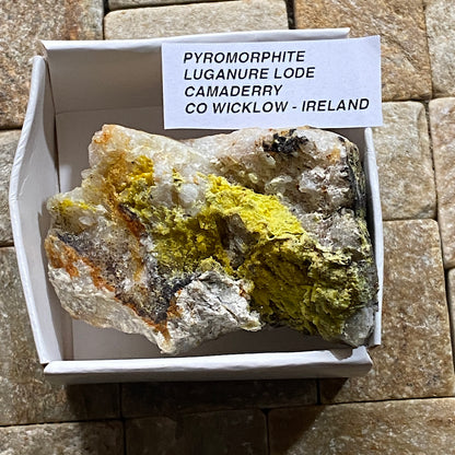 PYROMORPHITE : LUGANURE LODE, CAMADERRY, CO WICKLOW, IRELAND. 69g MF5470