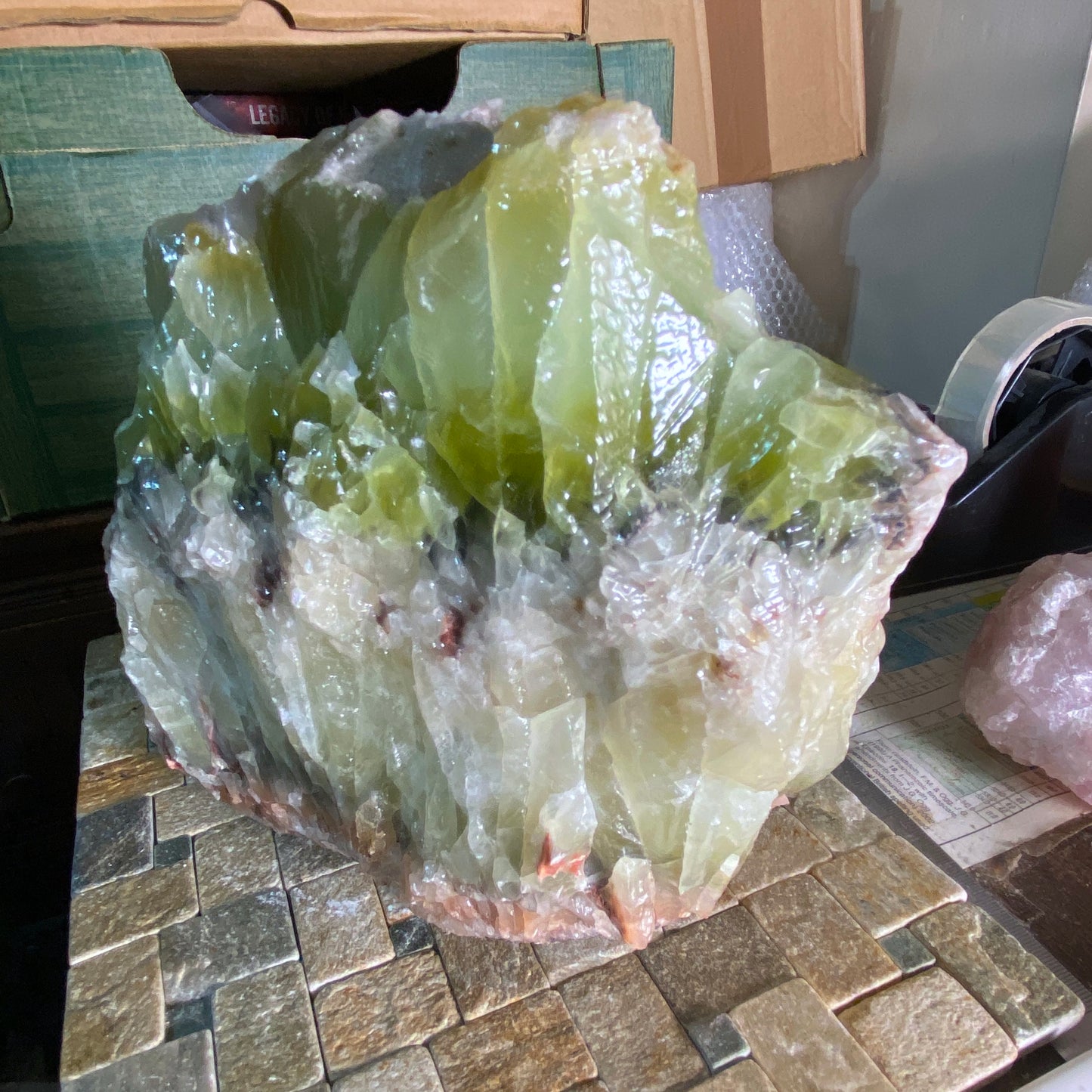 MASSSIVE CALCITE CRYSTAL ASSEMBLAGE, DURANGO, MEXICO. SUBSTANTIAL 5.1kg MF1547