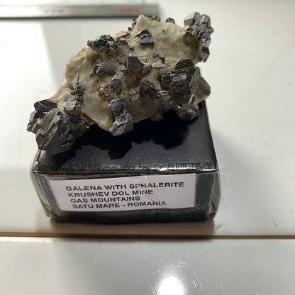 GALENA WITH SPHALERITE [ETC] - KRUSHEV DOL MINE, MADEN ORE FIELD, SMOLYAN PROVINCE, BULGARIA 56g MF907