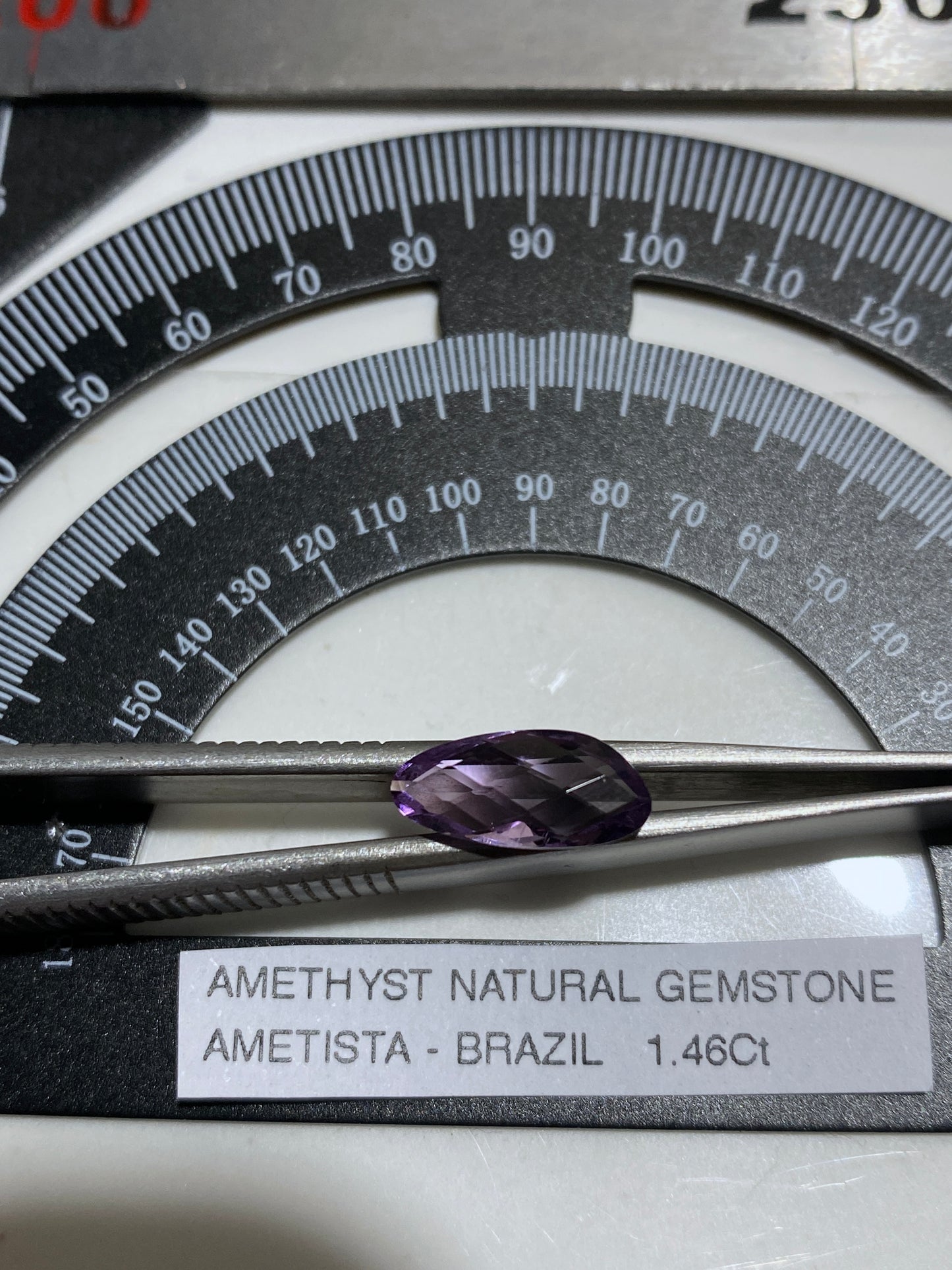 AMETHYST NATURAL GEMSTONE : AMETISTA, RIO GRANDE DO SOL, BRAZIL 1.46Ct. MFG4826