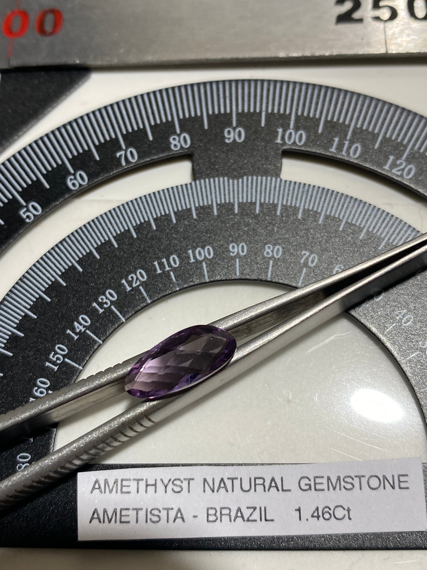 AMETHYST NATURAL GEMSTONE : AMETISTA, RIO GRANDE DO SOL, BRAZIL 1.46Ct. MFG4826