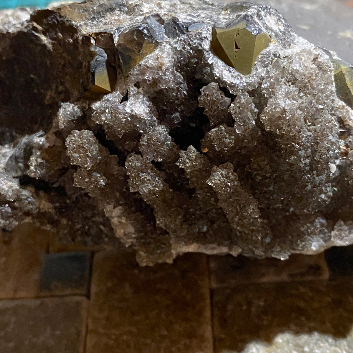 INTERESTING QUARTZ CLUSTER [ETC] FROM WHEAL DREA, BOTALLACK, CORNWALL  440g MF5473