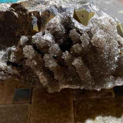 INTERESTING QUARTZ CLUSTER [ETC] FROM WHEAL DREA, BOTALLACK, CORNWALL  440g MF5473