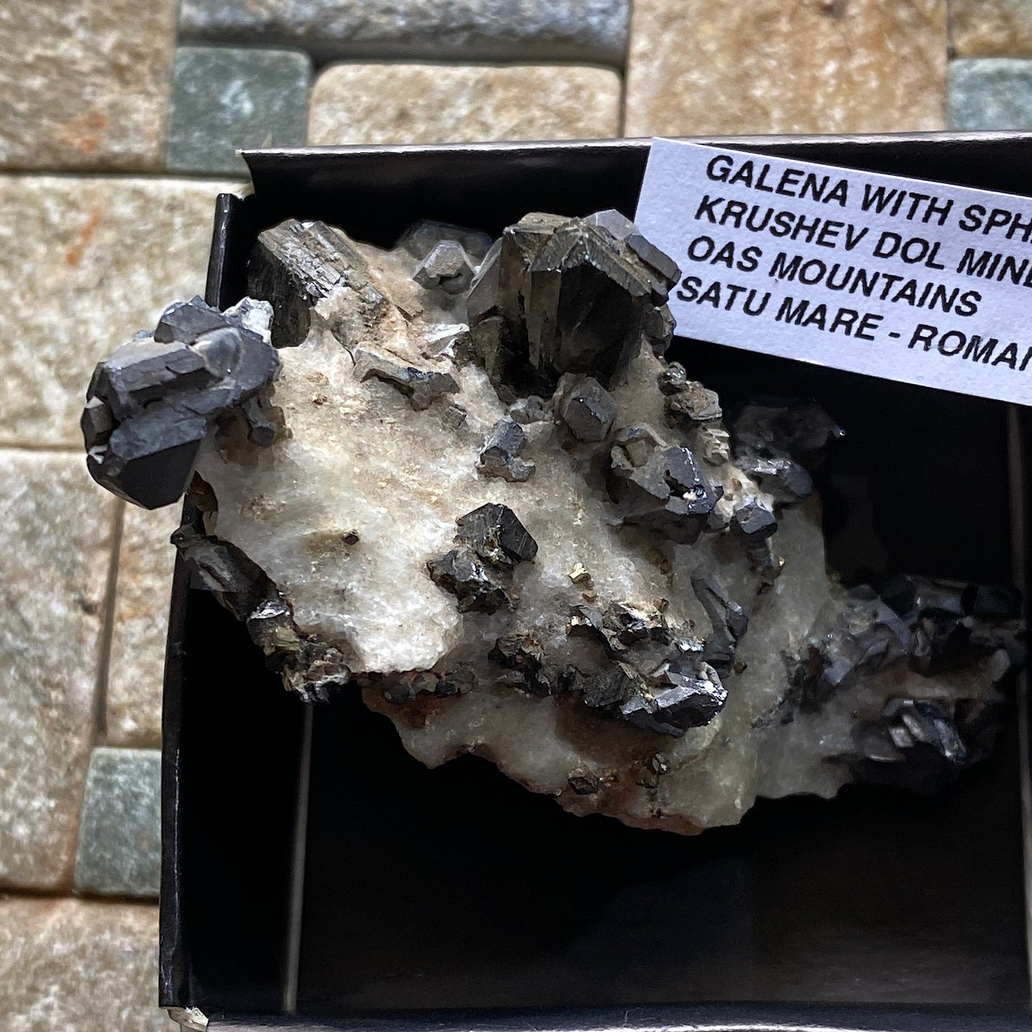 GALENA WITH SPHALERITE [ETC] - KRUSHEV DOL MINE, MADEN ORE FIELD, SMOLYAN PROVINCE, BULGARIA 56g MF907