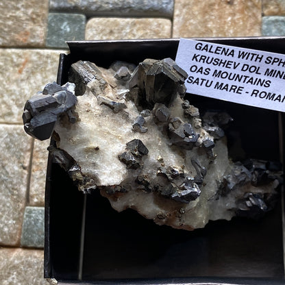 GALENA WITH SPHALERITE [ETC] - KRUSHEV DOL MINE, MADEN ORE FIELD, SMOLYAN PROVINCE, BULGARIA 56g MF907
