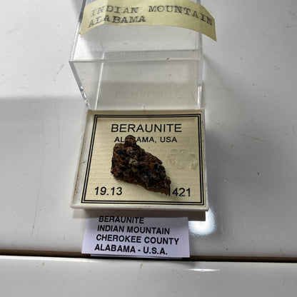 BERAUNITE [ETC] - INDIAN MOUNTAIN, CHEROKEE COUNTY, ALABAMA, U.S.A. 3g MF980
