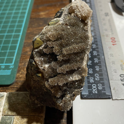 INTERESTING QUARTZ CLUSTER [ETC] FROM WHEAL DREA, BOTALLACK, CORNWALL  440g MF5473