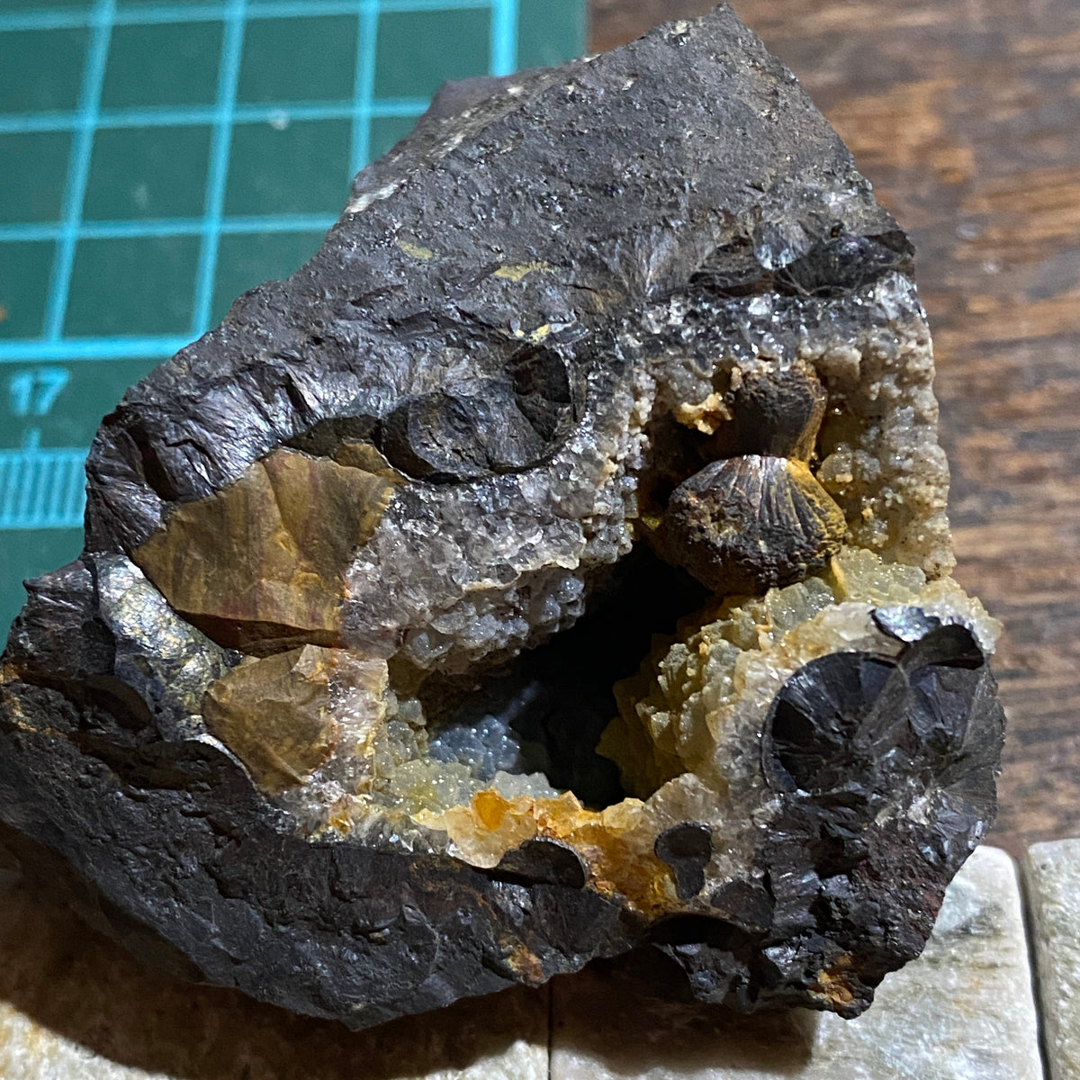 SIDERITE WITH QUARTZ : WHEAL DREA, BOTALLACK, ST JUST, CORNWALL  104g. MF5474