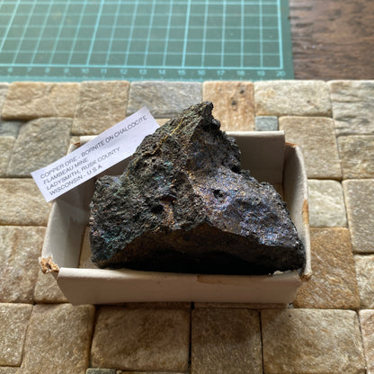 COPPER ORE, BORNITE ON CHALCOCITE [ETC] - FLAMBEAU MINE, WISCONSON, U.S.A. 272g MF1000