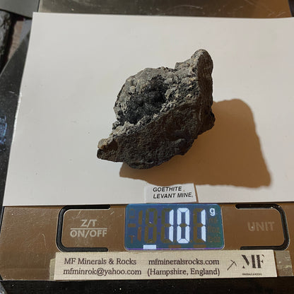 GOETHITE : LEVANT MINE, ST JUST, CORNWALL, ENGLAND 101g MF5476