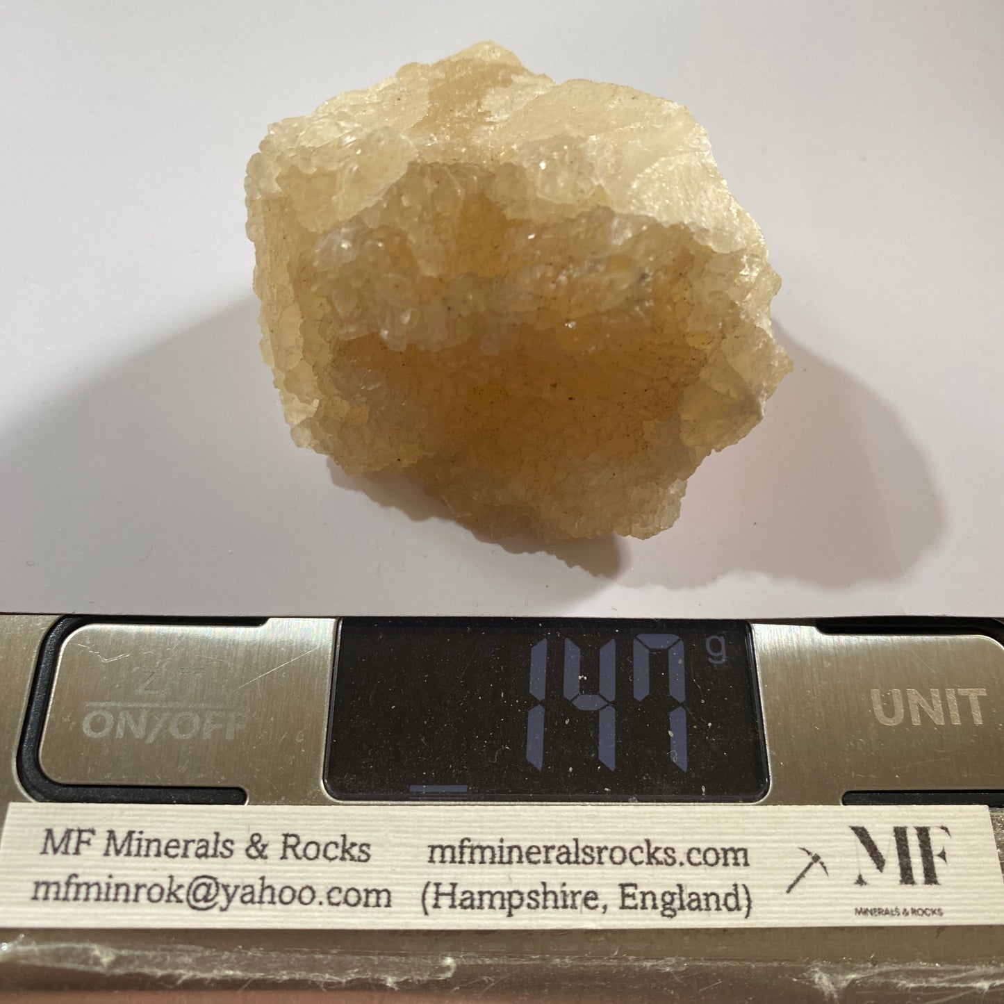 WITHERITE - MINERVA NO 1 MINE, HARDIN COUNYT, ILLINOIS, U.S.A. 147g MF1010