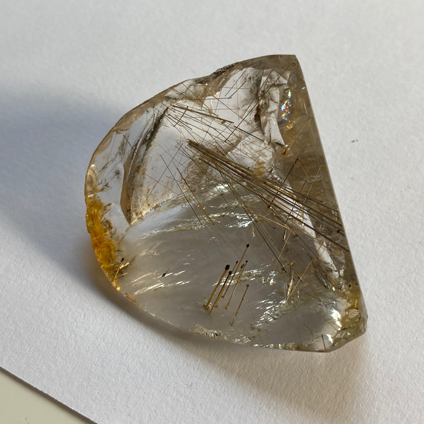 RUTILE IN QUARTZ - FRANKLIN MINING DISTRICT,  NEW JERSEY, U.S.A. 23g MF2362