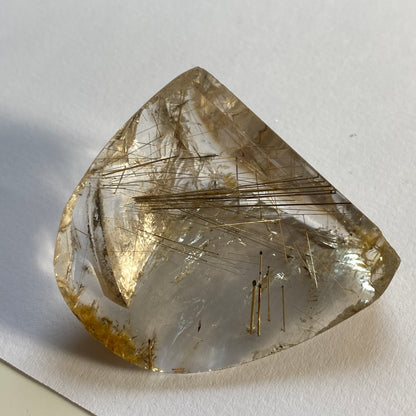 RUTILE IN QUARTZ - FRANKLIN MINING DISTRICT,  NEW JERSEY, U.S.A. 23g MF2362