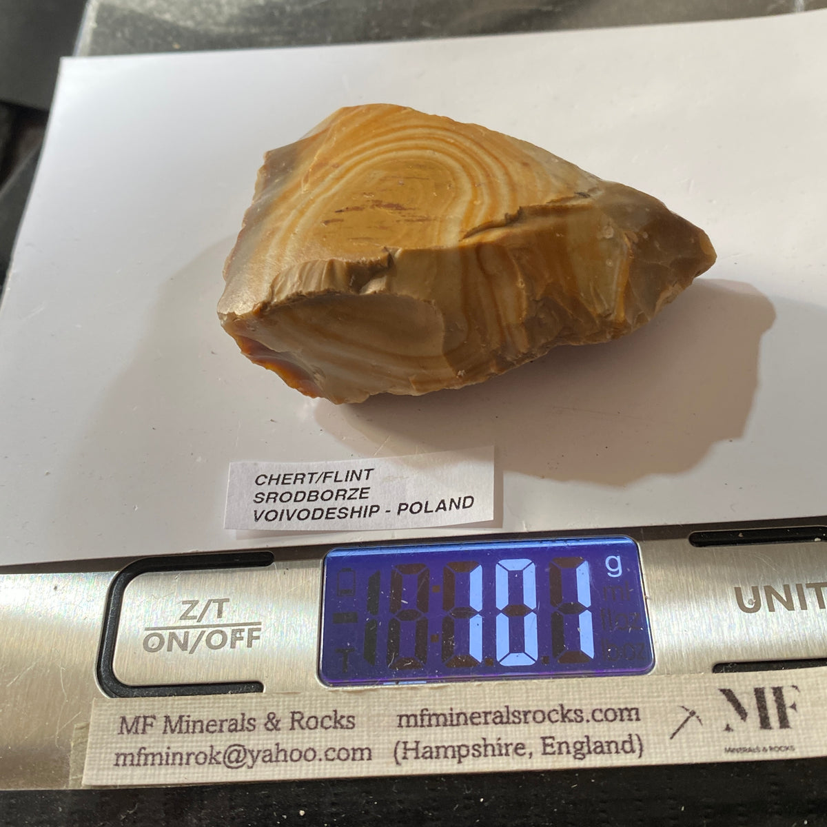 UNUSUAL CHERT/FLINT : SRODBORZE, VOIVODESHIP, POLAND. 101g MF5477