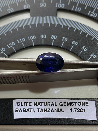 IOLITE NATURAL GEMSTONE : BABATI, MANYARA, TANZANIA. 1.72Ct MFG4831
