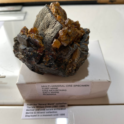 ORE SPECIMEN - TURT MINE, OAS MOUNTAINS, SATU MARE  ROMANIA 283g MF1002