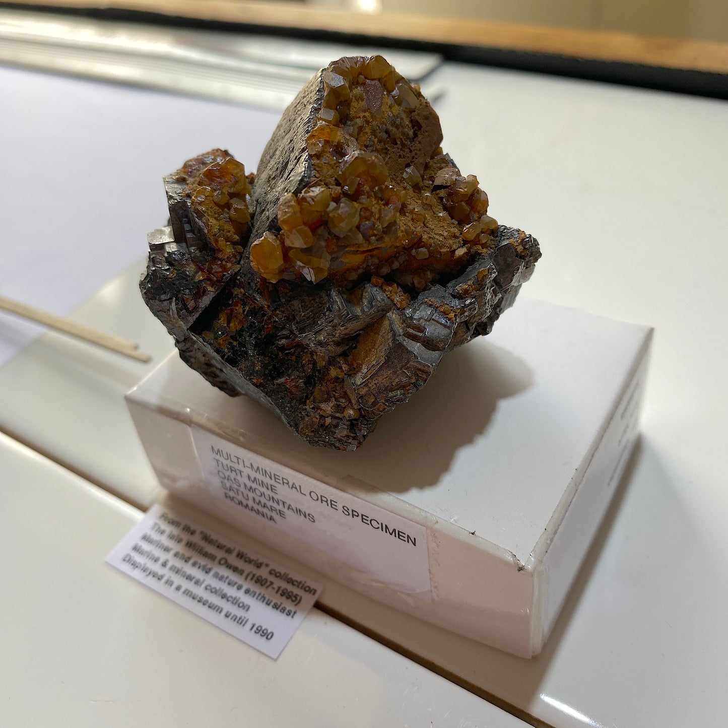 ORE SPECIMEN - TURT MINE, OAS MOUNTAINS, SATU MARE  ROMANIA 283g MF1002