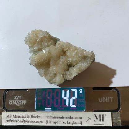 APOPHYLLITE CRYSTALS ON STILBITE : PASHAN QUARRY, PUNE, MAHARASHTRA, INDIA. 42g MF5482