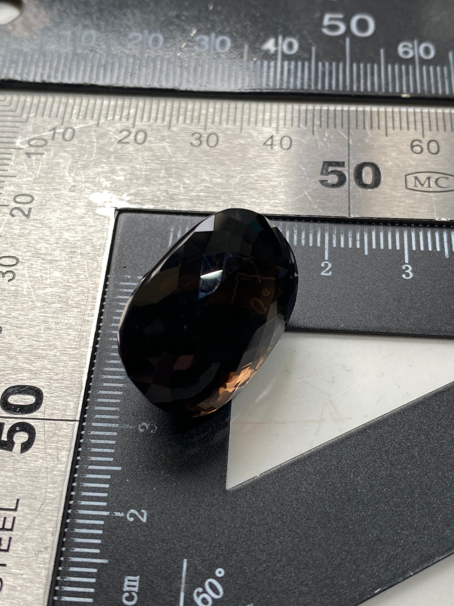 SMOKE QUARTZ NATURAL GEMSTONE : MANSA DISTRICT, LUAPULA PROVINCE, ZAMBIA 39.16Ct MFG4834