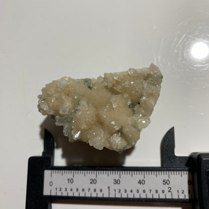 APOPHYLLITE CRYSTALS ON STILBITE : PASHAN QUARRY, PUNE, MAHARASHTRA, INDIA. 42g MF5482