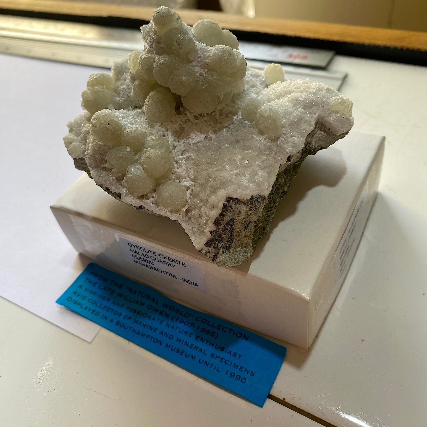 GYROLITE WITH OKENITE [ETC] - MALAD QUARRY, MUMBAI, MAHARASHTRA, INDIA 233g MF1056