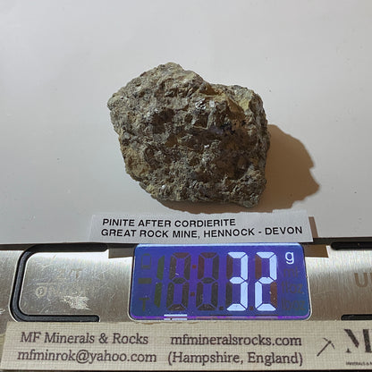 PINITE AFTER CORDIERITE : GREAT ROCK MINE, HENNOCK, BOVEYTRACEY, DEVON, ENGLAND 32g MF5483