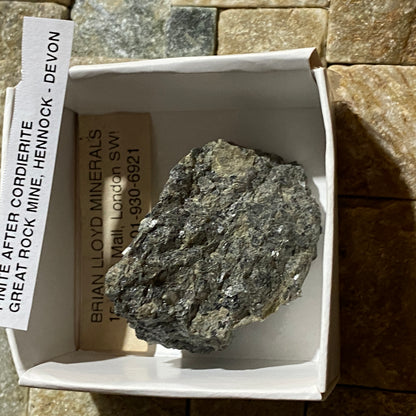 PINITE AFTER CORDIERITE : GREAT ROCK MINE, HENNOCK, BOVEYTRACEY, DEVON, ENGLAND 32g MF5483