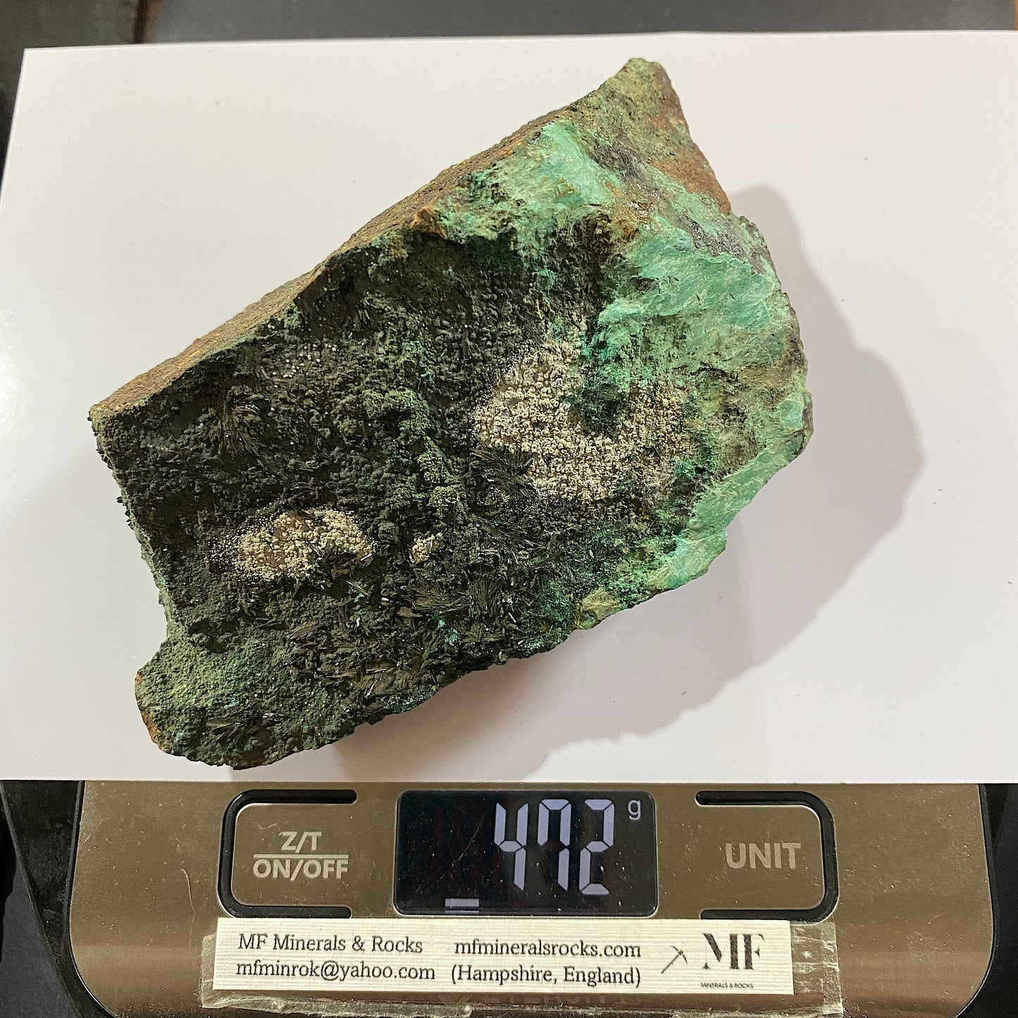 ATACAMITE/HALLOYSITE/MALACHITE ETC - LA FAROLA MINE, ATACAMA, CHILE 469g MF1044