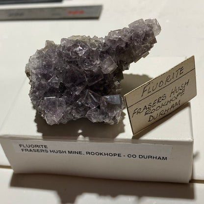 FLUORITE : FRASERS HUSH MINE, ROOKHOPE, COUNTY DURHAM, ENGLAND  60g MF5488